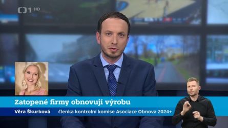Jak se daří firmám 9 měsíců po povodních? Reportáž ČT se zástupci Asociace OBNOVA+ 